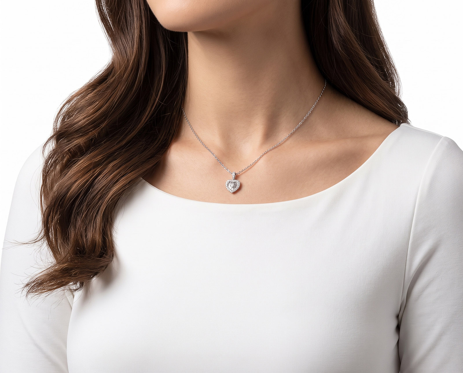 Золотой кулон с бриллиантами 0.89ct
