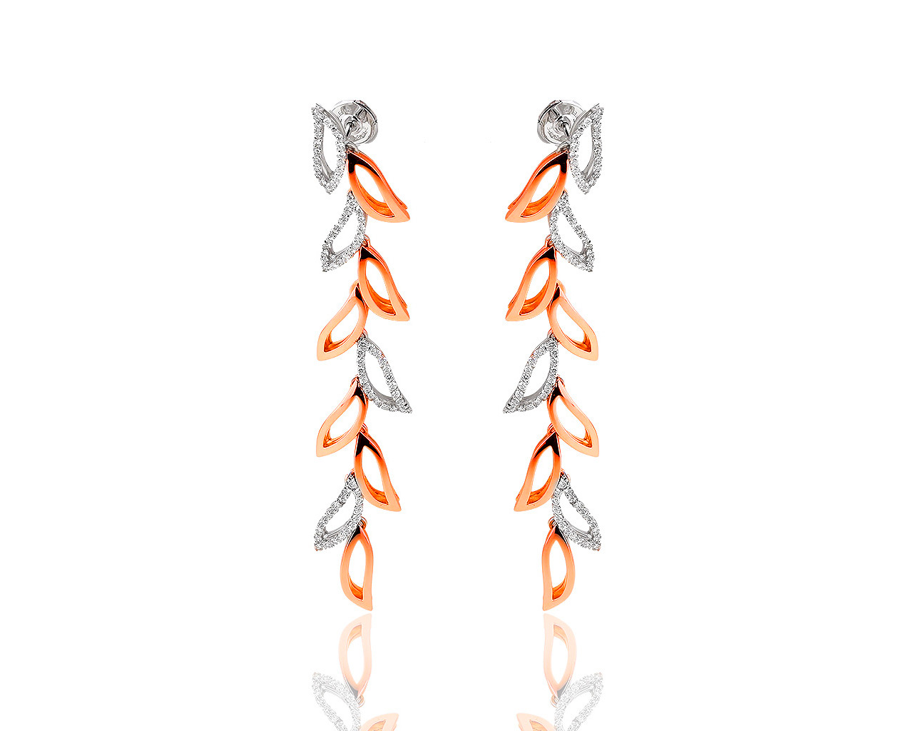 Изумительные золотые серьги с бриллиантами 1.02ct Piero Milano 280619/3 Изумительные золотые серьги с бриллиантами 1.02ct Piero Milano 280619/3