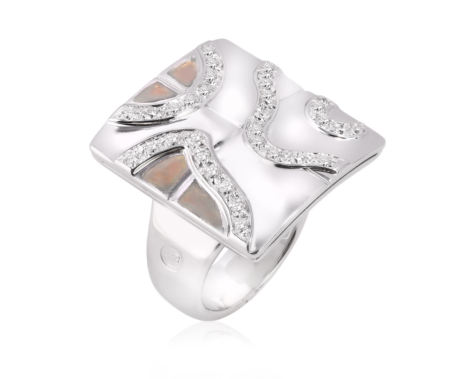 Оригинальное золотое кольцо с бриллиантами 0.64ct Nouvelle Bague 170326/3