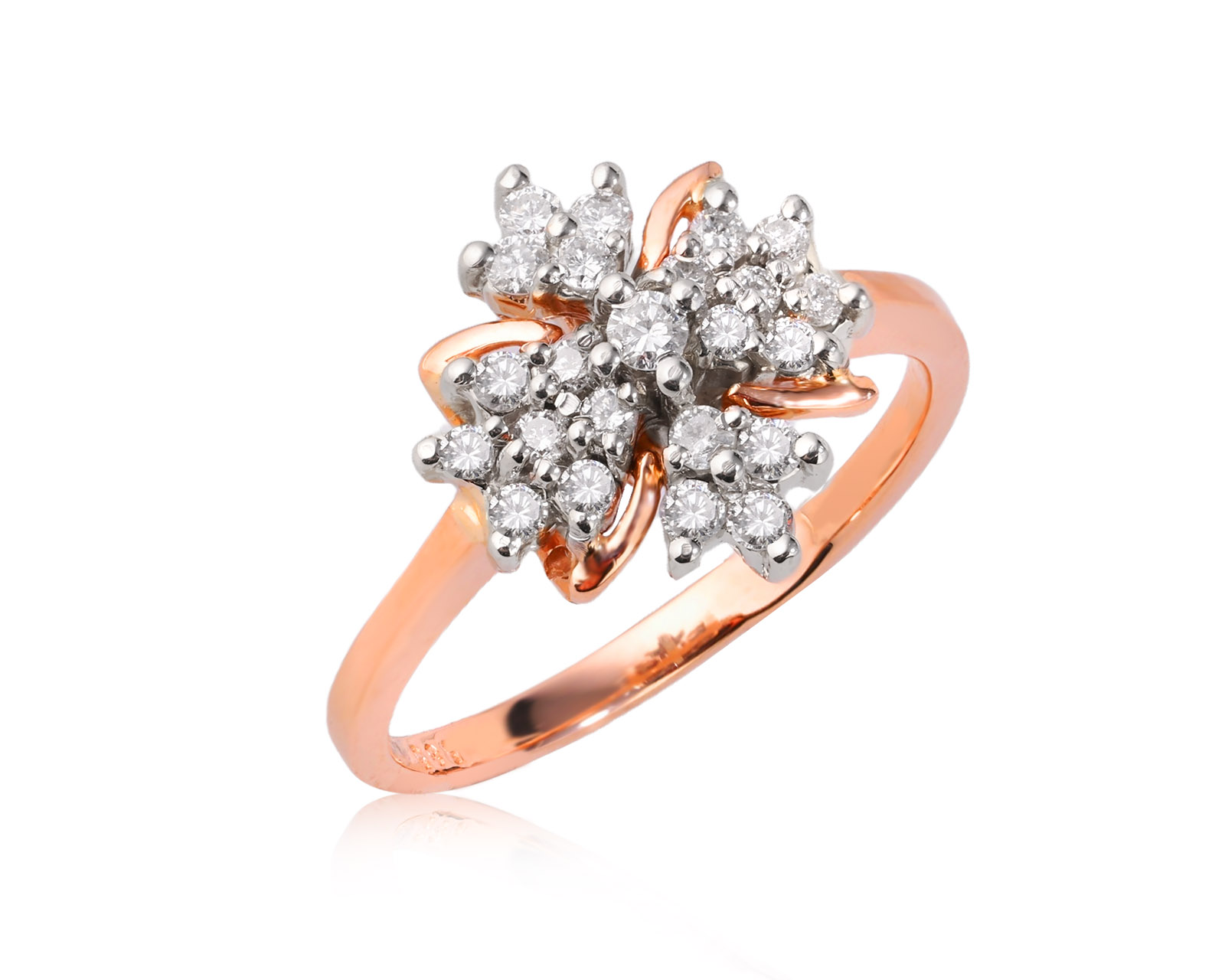 Золотое кольцо с бриллиантами 0.31ct 210226/3