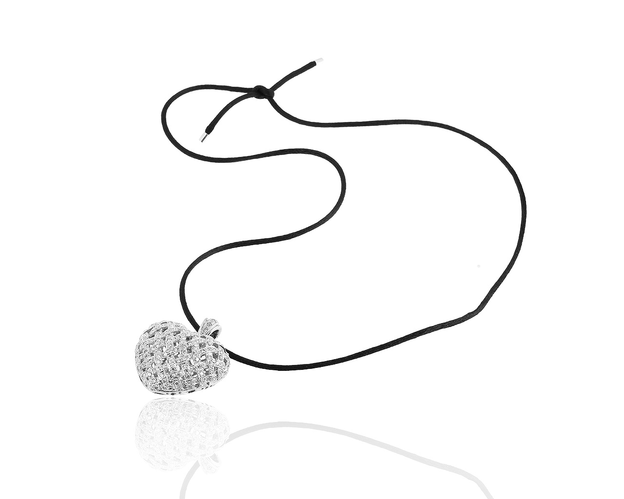 Восхитительный золотой кулон с бриллиантами 3.80ct