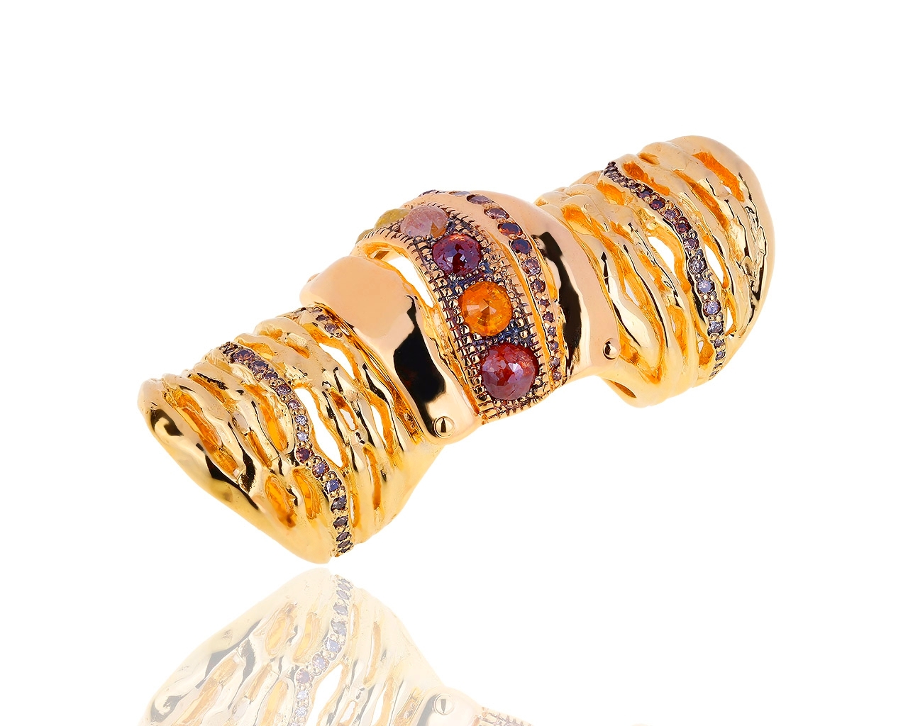 Шикарное золотое кольцо с бриллиантами 3.12ct Loree Rodkin 200918/9