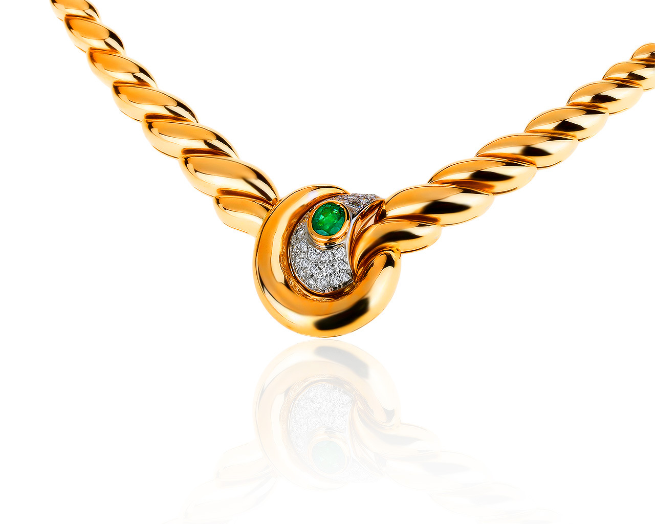 Оригинальное золотое колье с бриллиантами 0.60ct Piero Milano 110819/9 Оригинальное золотое колье с бриллиантами 0.60ct Piero Milano 110819/9