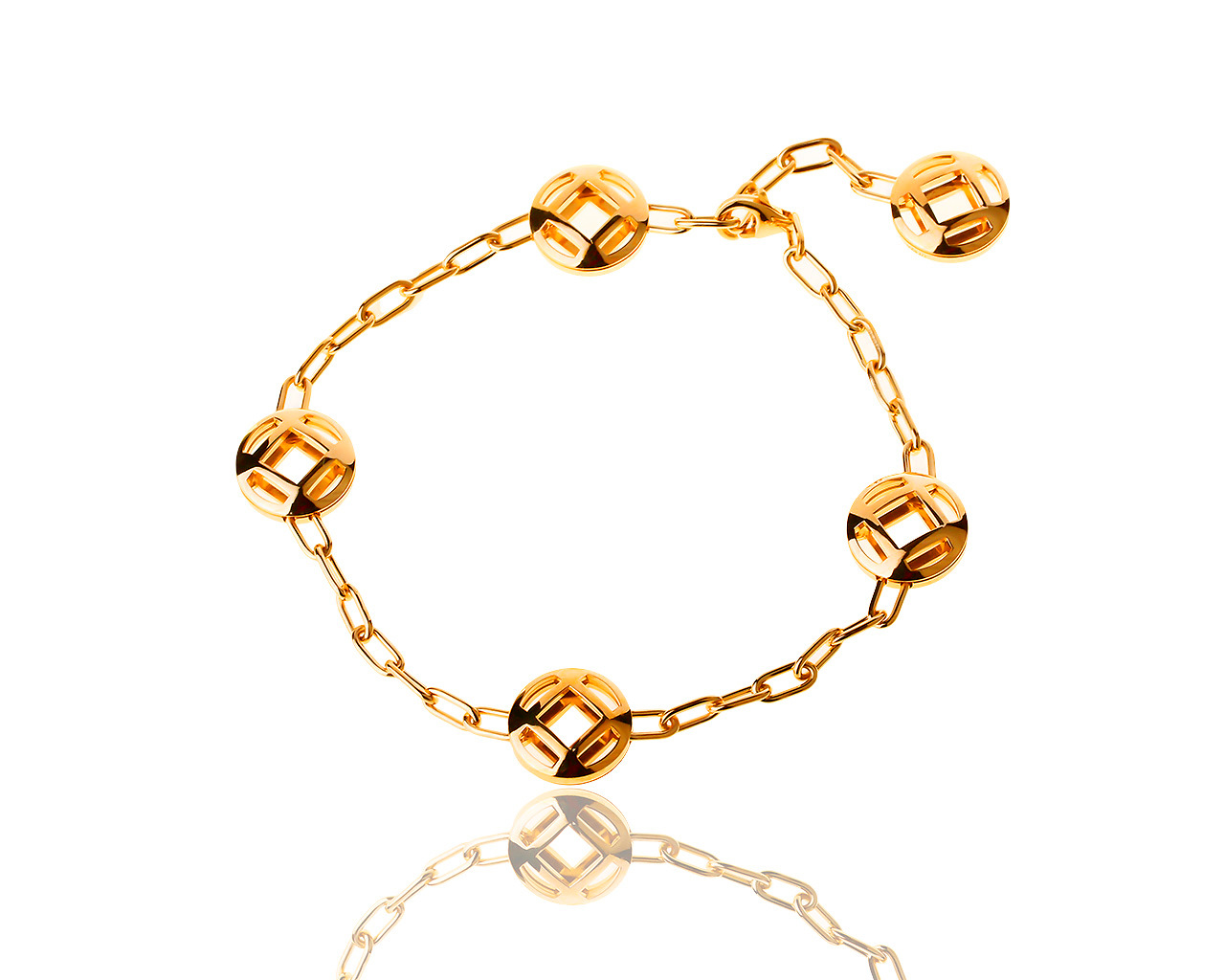 Оригинальный золотой браслет Cartier 010819/10