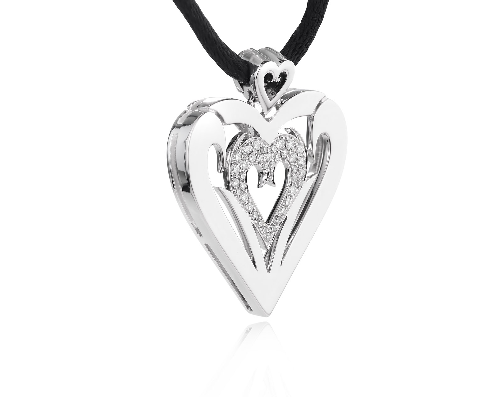Золотой кулон с бриллиантами 0.25ct
