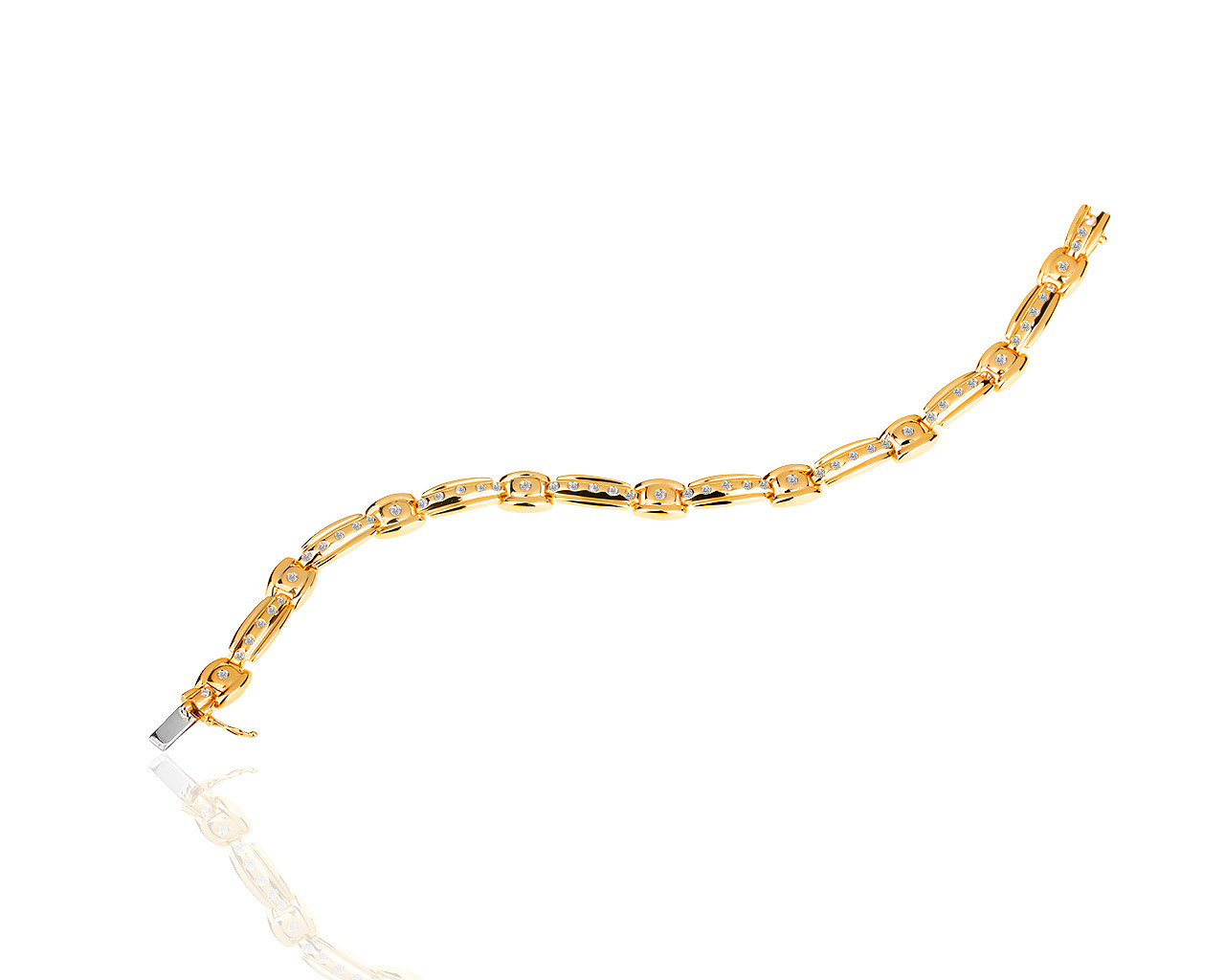 Утонченный золотой браслет с бриллиантами 0.50ct 310718/3