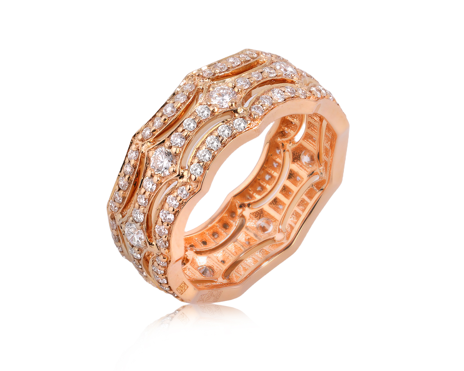 Золотое кольцо с бриллиантами 0.94ct 251225/6