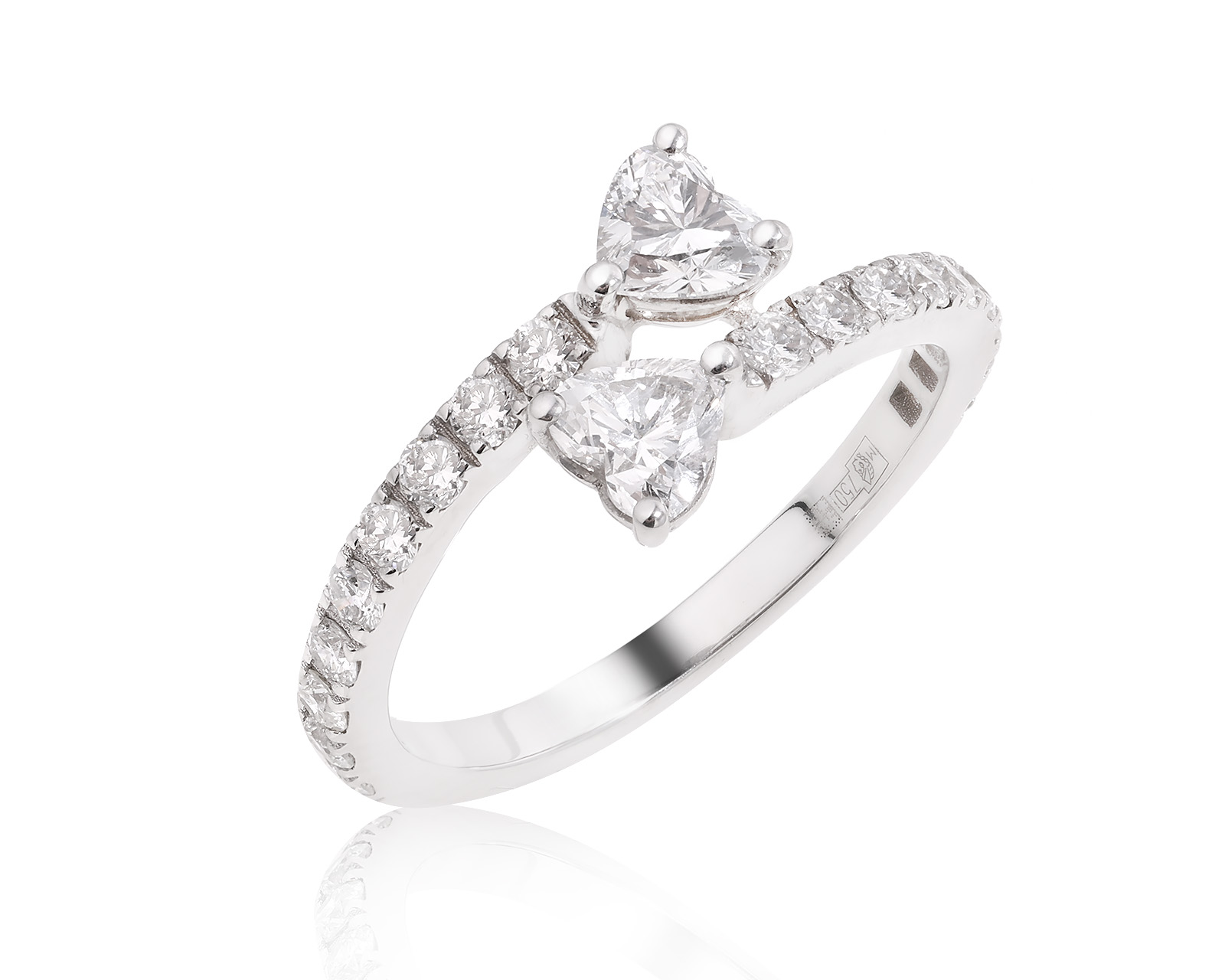 Золотое кольцо с бриллиантами 1.34ct 210125/5