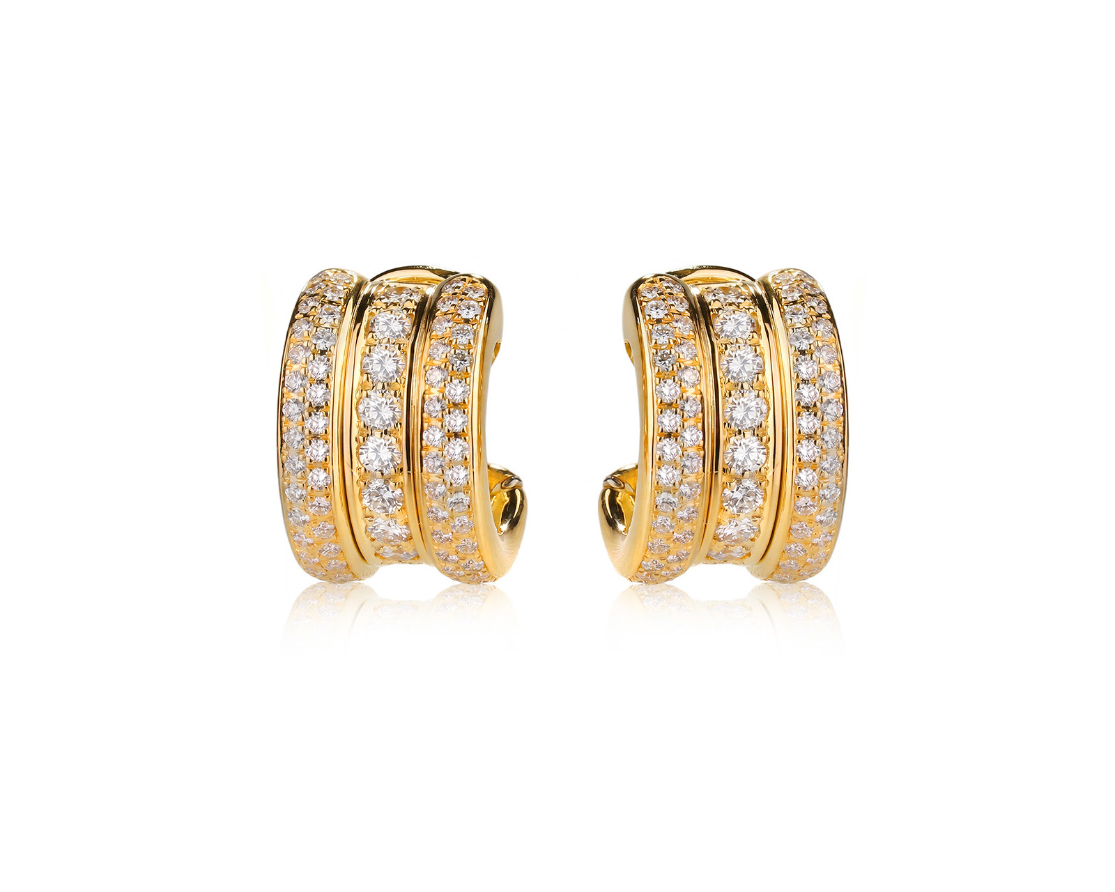 Оригинальные золотые серьги с бриллиантами 2.28ct Chopard La Strada 120326/4