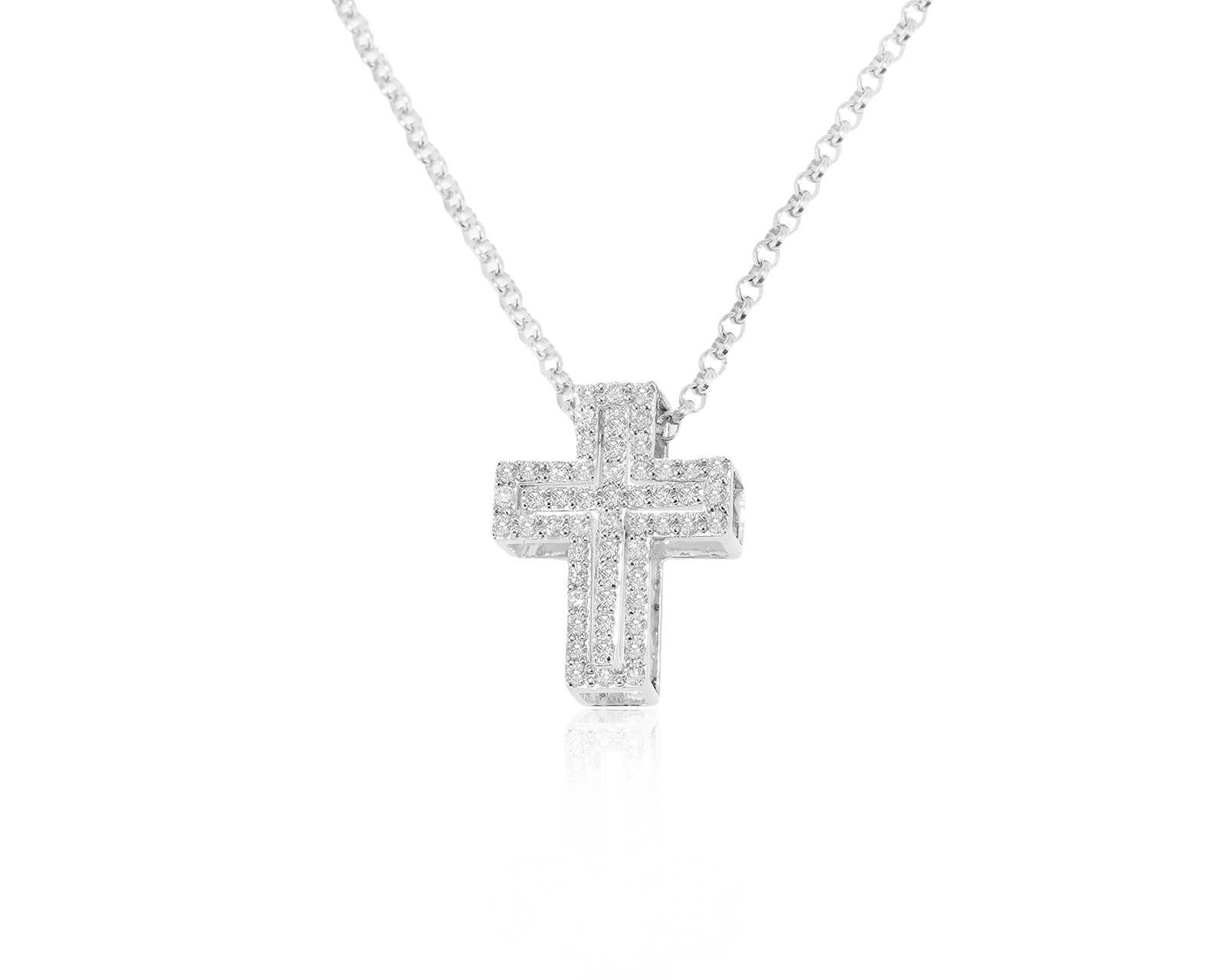 Безупречный золотой кулон с бриллиантами 0.72ct 310122/2