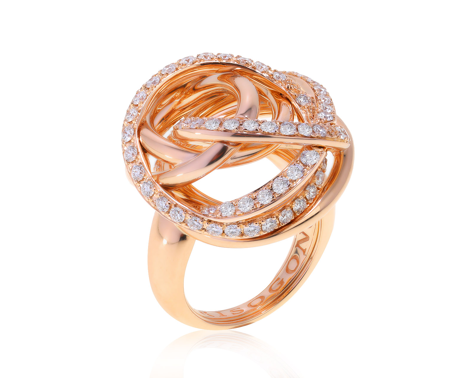 Оригинальное золотое кольцо De Grisogono Matassa