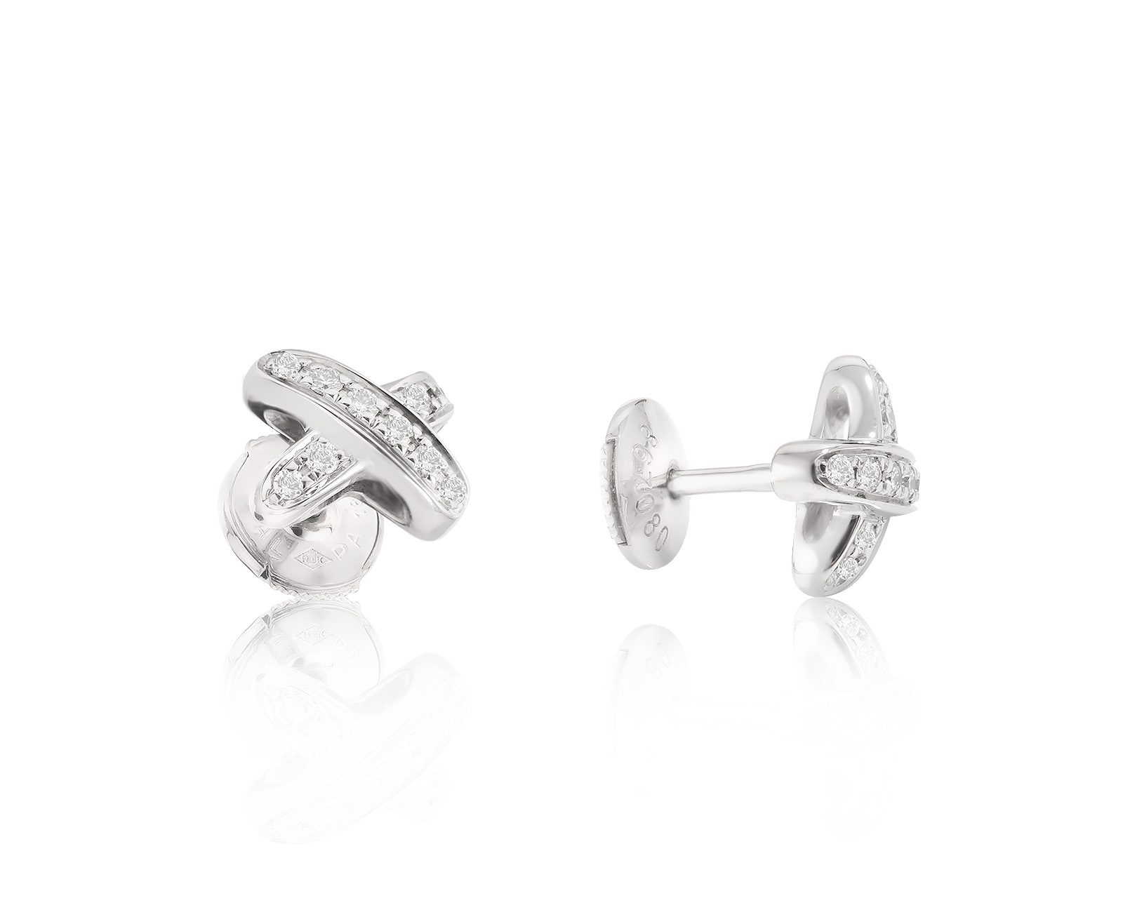 Оригинальные золотые серьги Chaumet Liens 170324/5