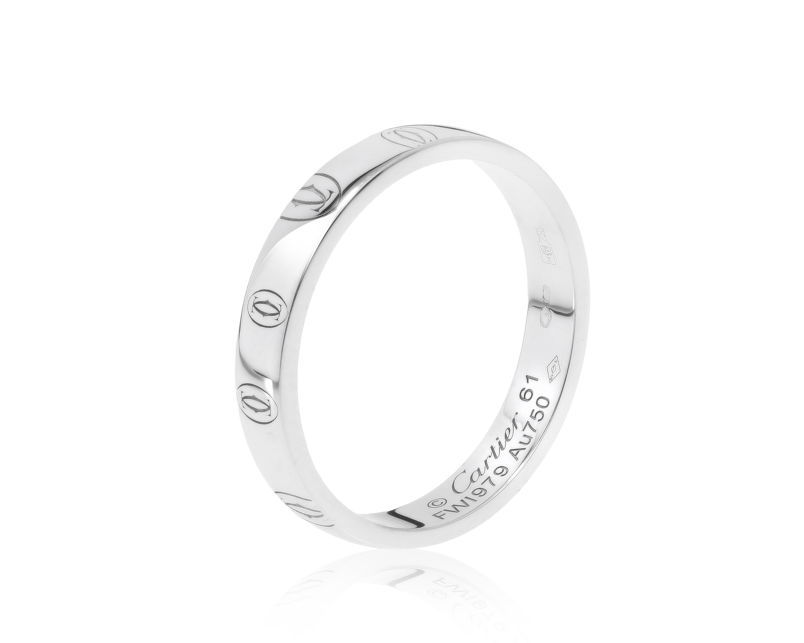 Оригинальное золотое кольцо Cartier Logo De Cartier 221221/9