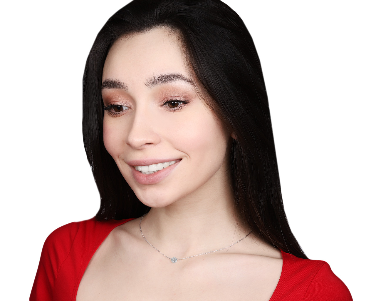 Оригинальный золотой кулон с бриллиантами 0.18ct ЭПЛ Якутские бриллианты