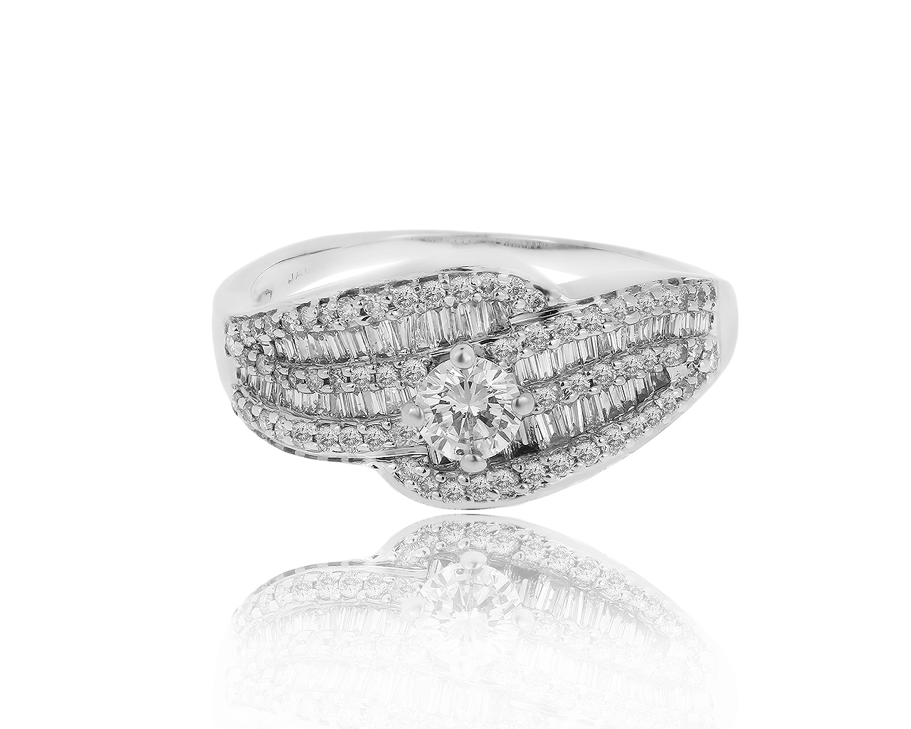 Прекрасное золотое кольцо с бриллиантами 1.28ct 260519/6