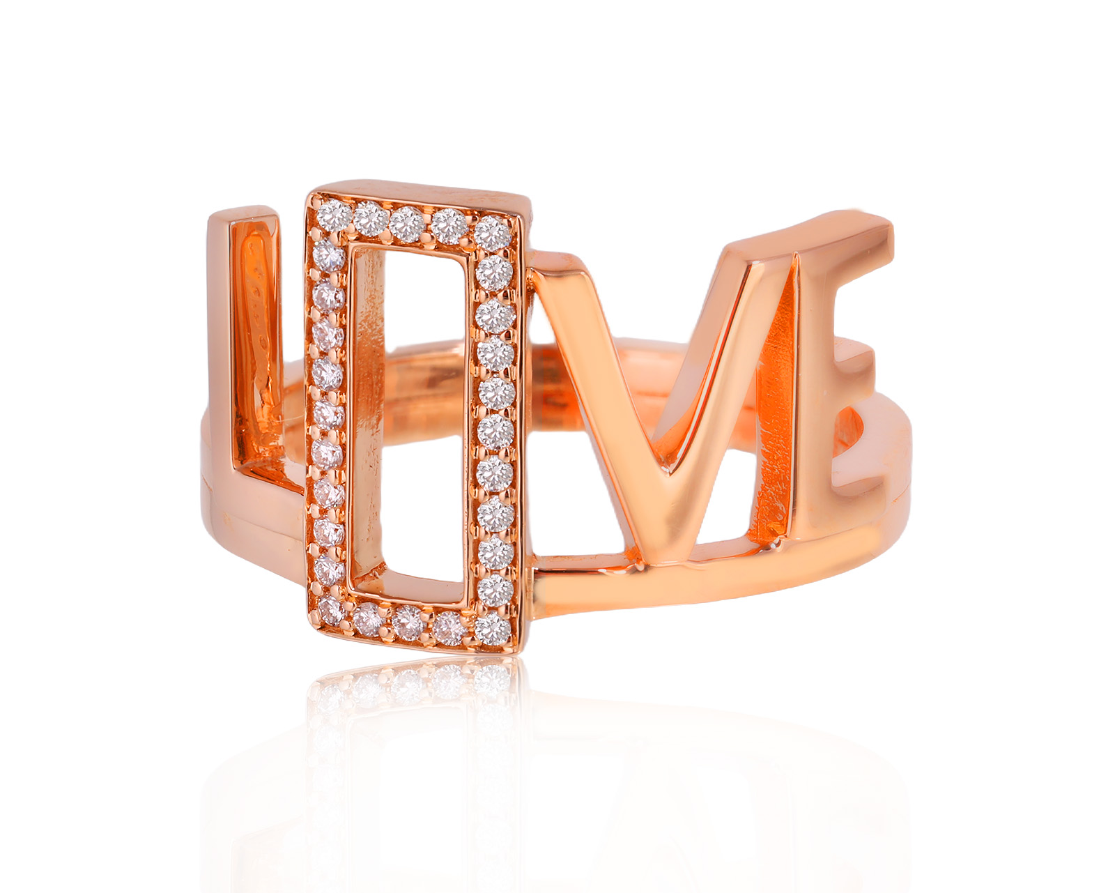 Оригинальное золотое кольцо с бриллиантами 0.13ct Roberto Bravo Love 180725/7 Оригинальное золотое кольцо с бриллиантами 0.13ct Roberto Bravo Love 180725/7