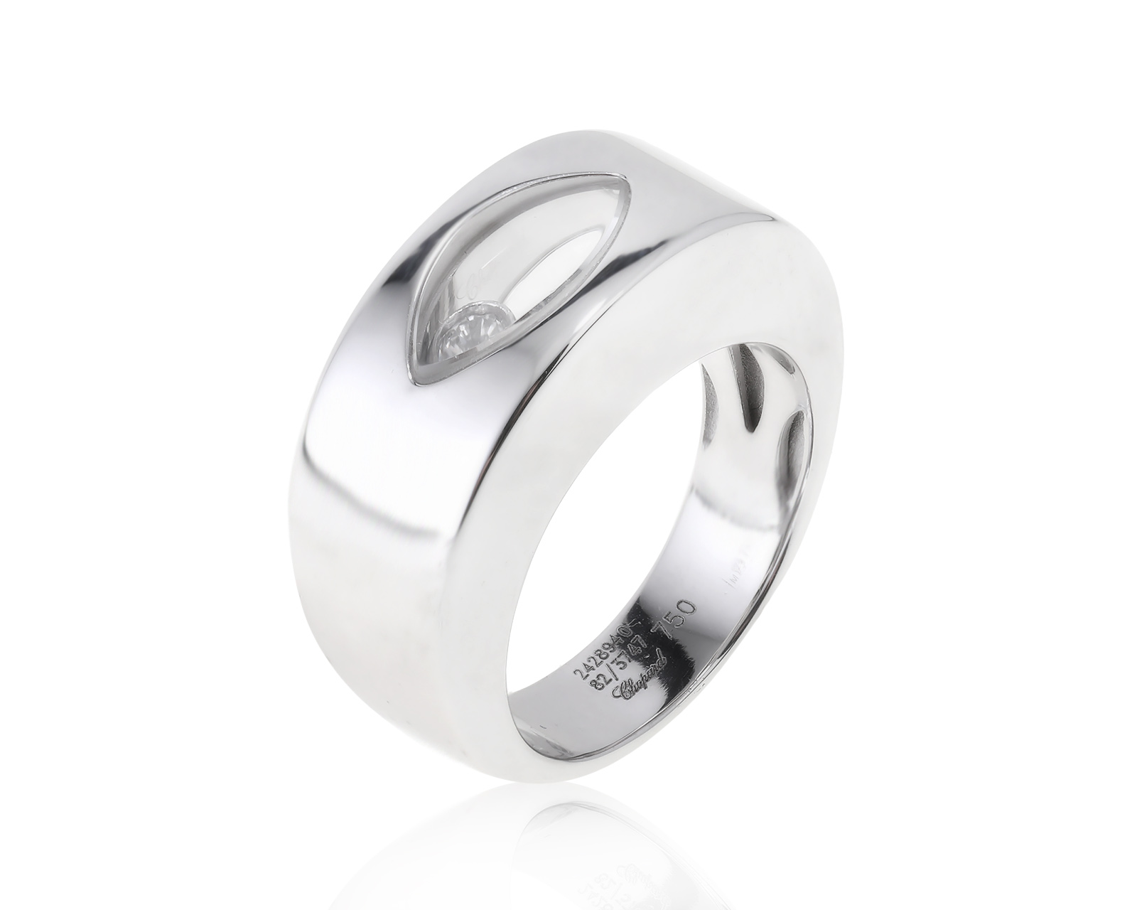 Оригинальное золотое кольцо Chopard Happy Diamonds 180523/5