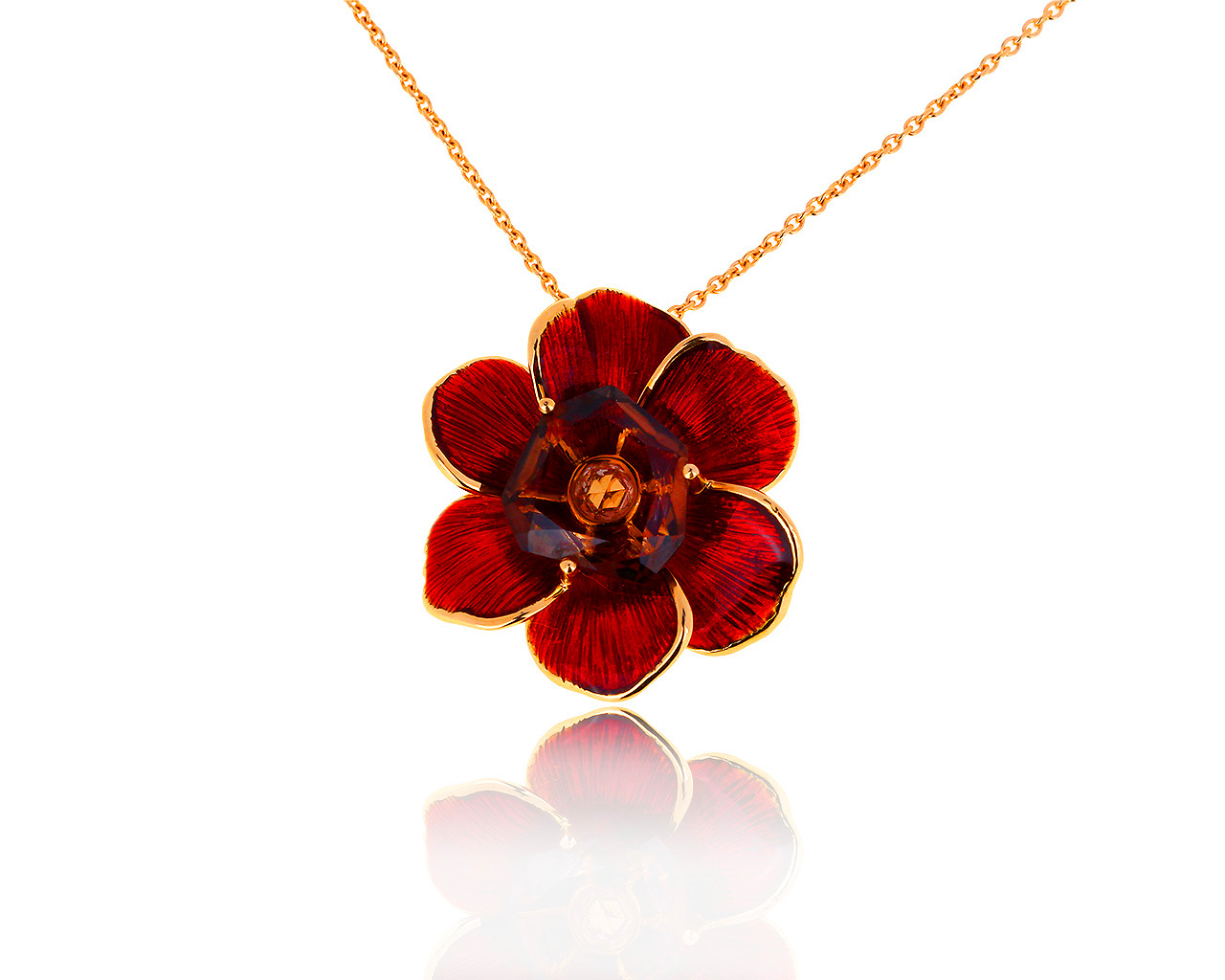 Золотой кулон с эмалью и бриллиантом 0.08ct Carrera y Carrera 240719/5