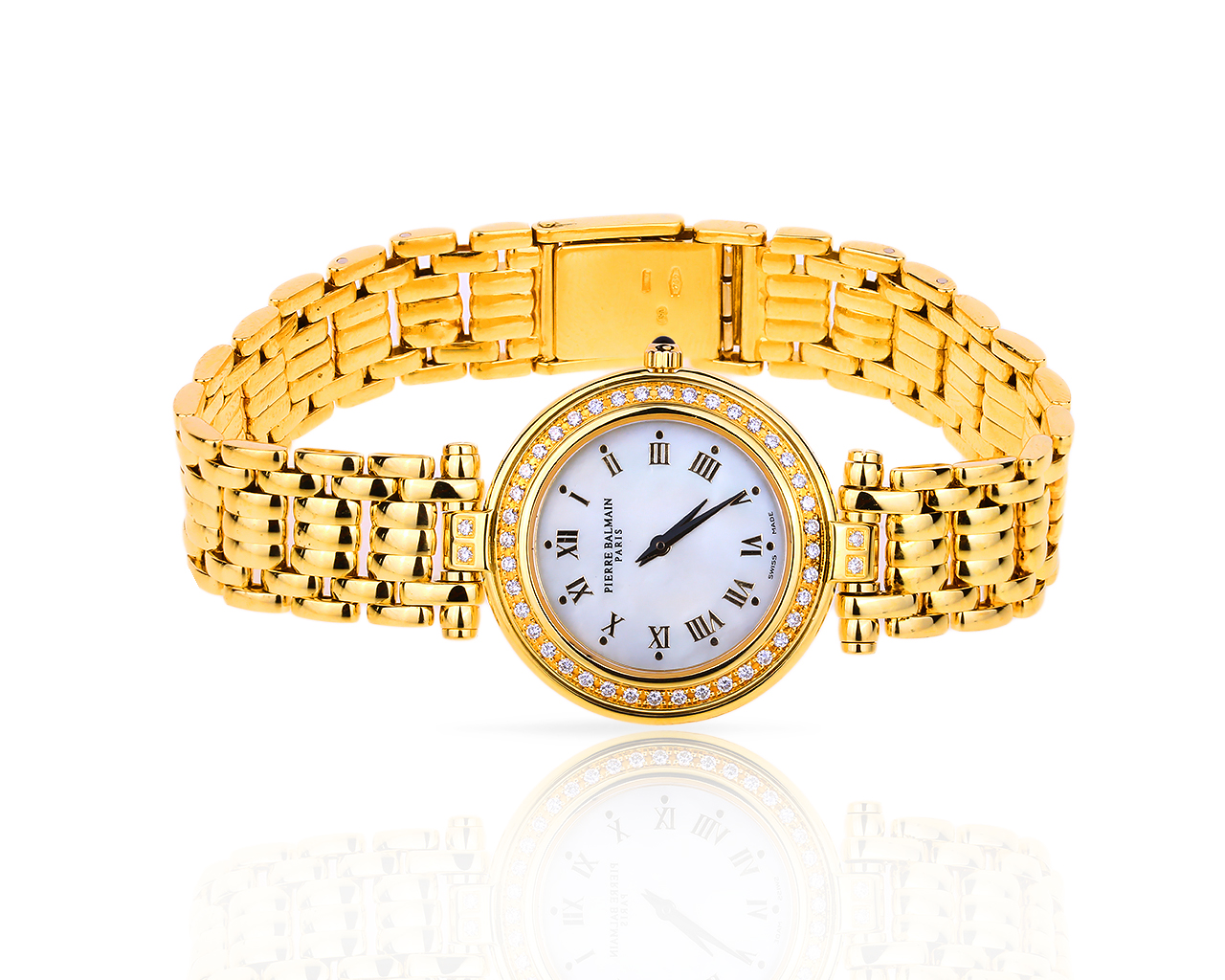 Золотые часы с бриллиантами 0.30ct Pierre Balmain Золотые часы с бриллиантами 0.30ct Pierre Balmain