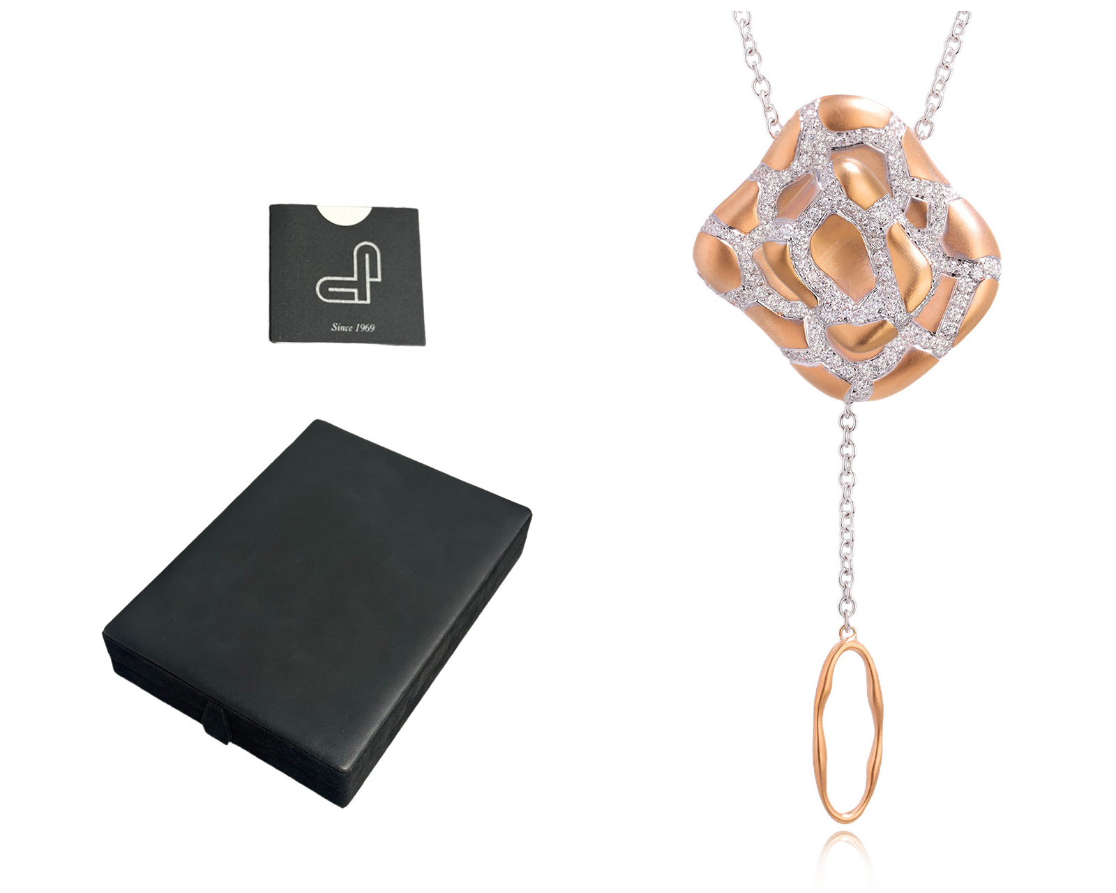 Оригинальное золотое колье с бриллиантами 1.83ct Mario Panelli