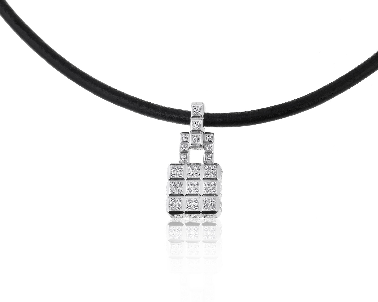 Оригинальный золотой кулон с бриллиантами 0.75ct Chopard Ice Cube 070821/3