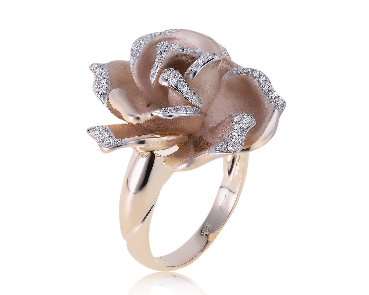 Оригинальное золотое кольцо с бриллиантами 0.31ct Annamaria Cammilli 061220/1