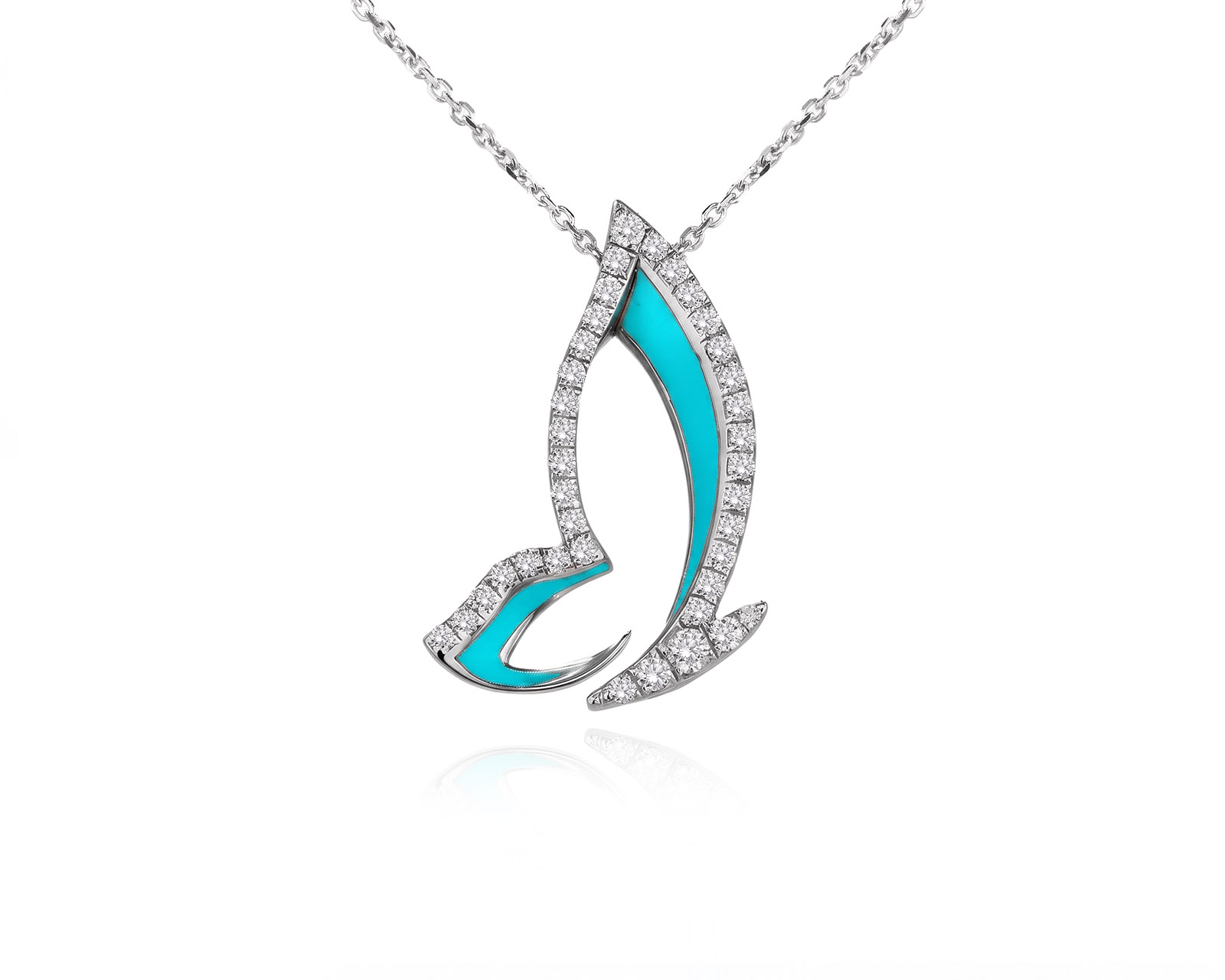 Оригинальное золотое колье с бриллиантами 0.31ct Roberto Bravo 230526/1