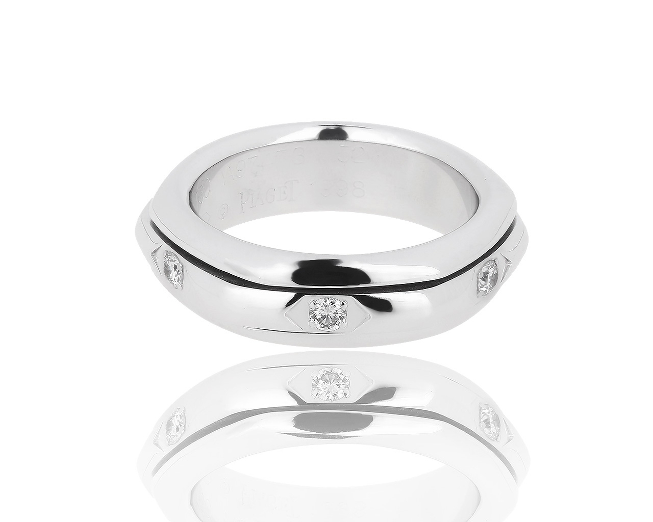Оригинальное золотое кольцо с бриллиантами 0.20ct Piaget 270718/5