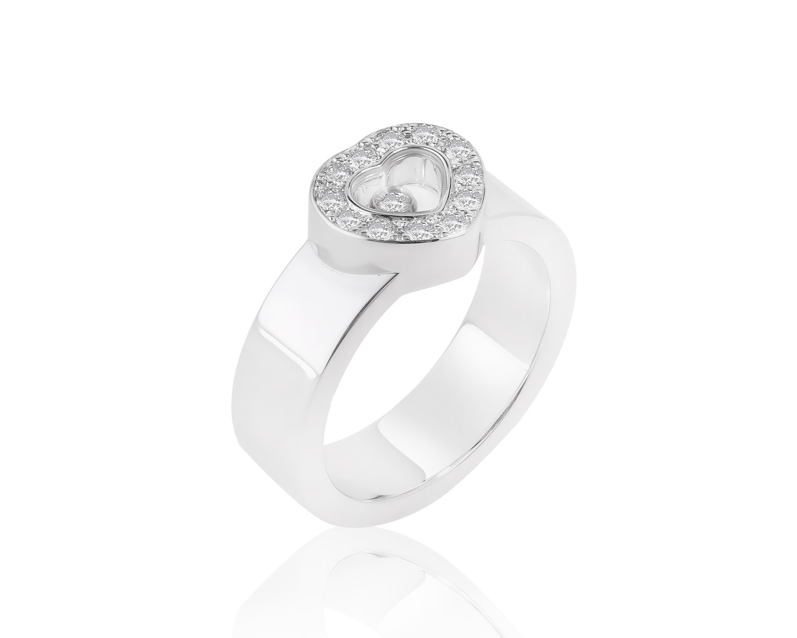 Оригинальное золотое кольцо Chopard Happy Diamonds 080722/2