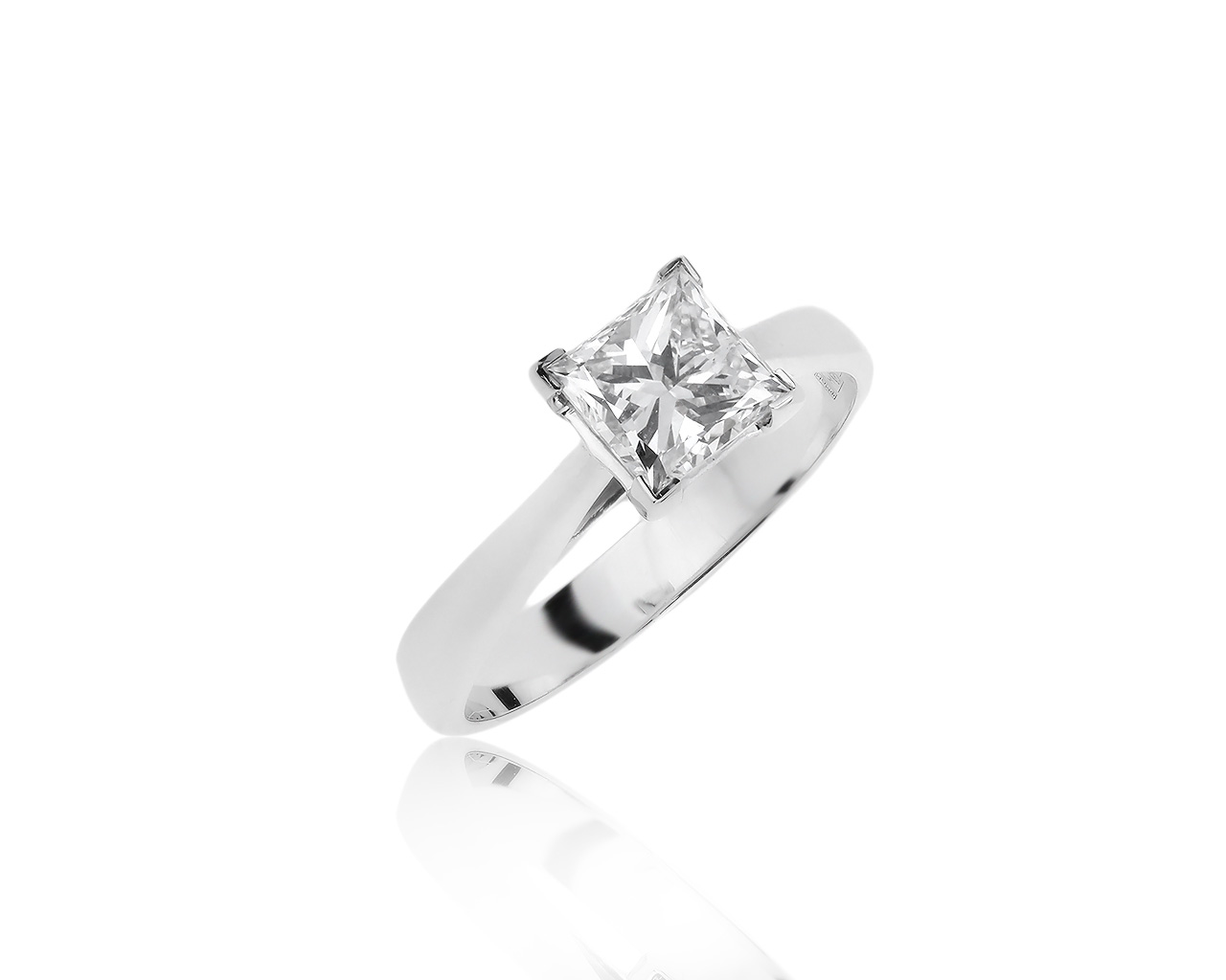 Превосходное золотое кольцо с бриллиантом 1.22ct 160819/12