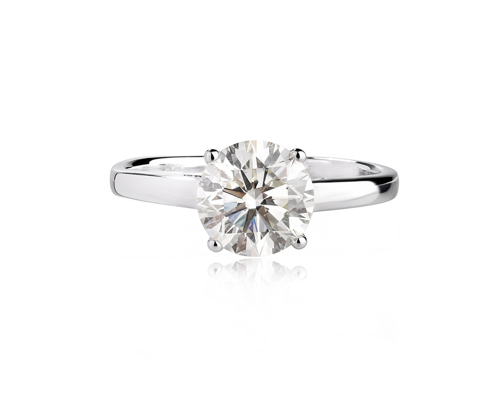 Золотое кольцо с бриллиантом 1.50ct