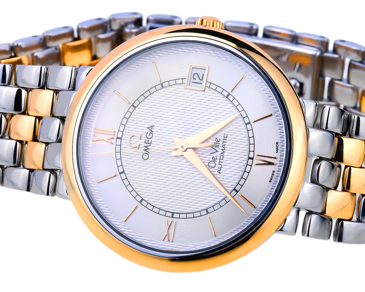 Превосходные золотые часы Omega de Ville