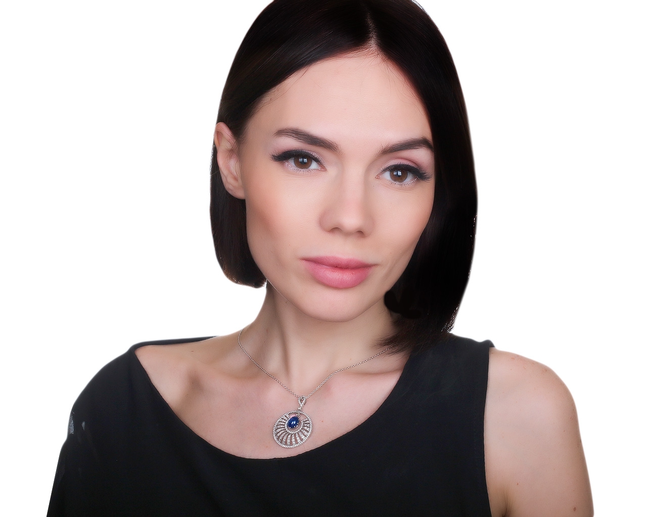 Итальянский золотой кулон с бриллиантами 1.82ct