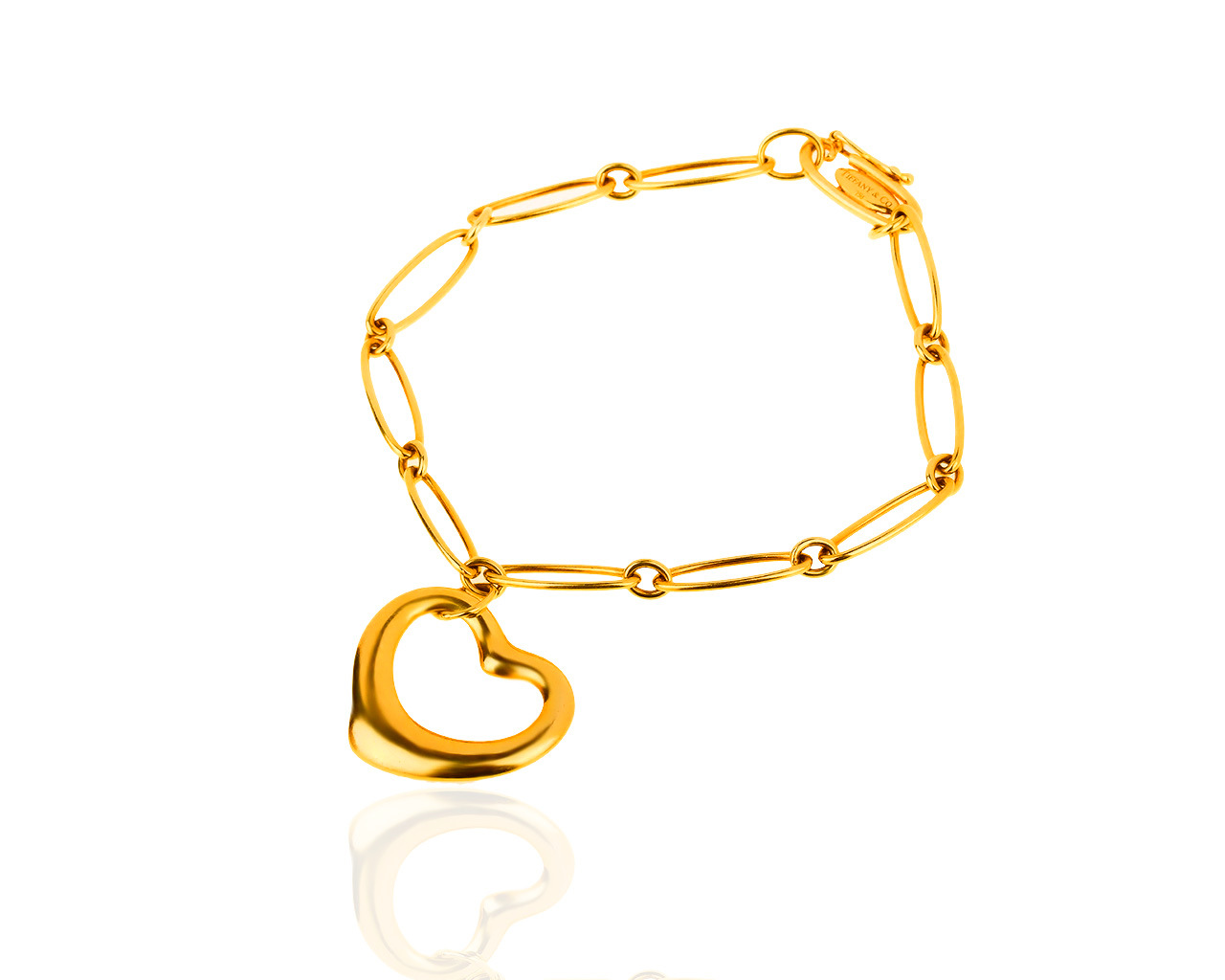 Элегантный золотой браслет Tiffany&Co Paloma Picasso Open Heart 200419/11