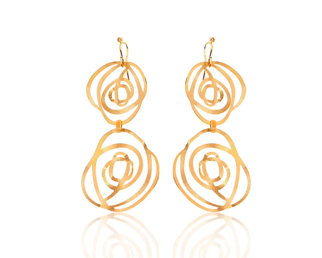 Оригинальные золотые серьги с бриллиантами 0.03ct H.Stern 191119/6