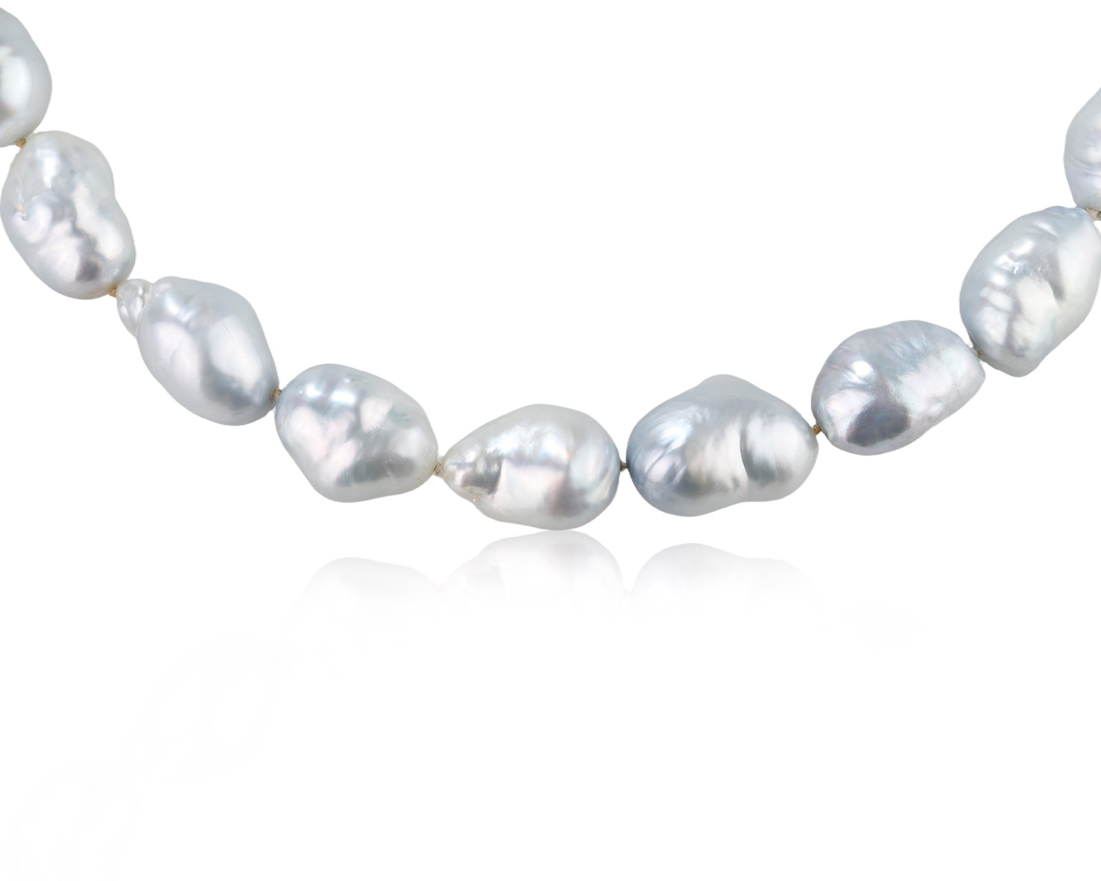 Оригинальное золотое колье с барочным жемчугом Mikimoto Baroque