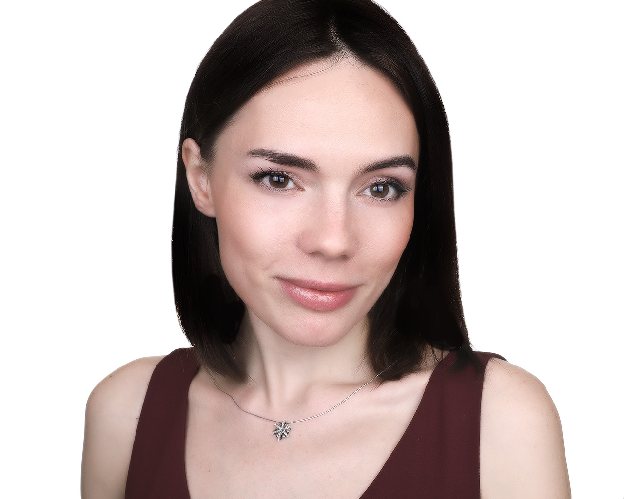 Безупречный золотой кулон с бриллиантами 0.45ct