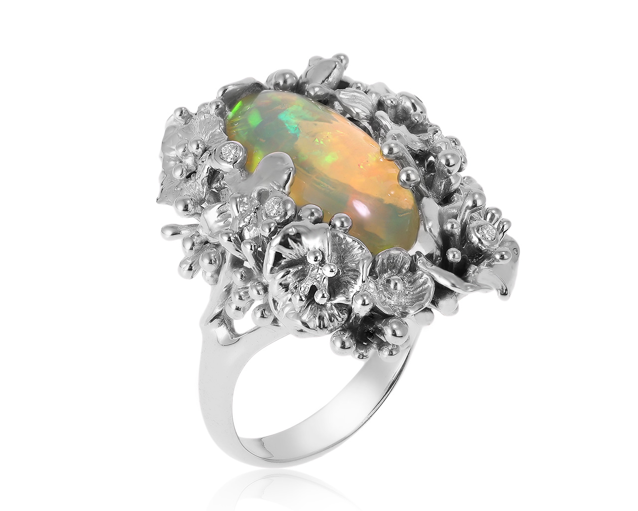Изумительное золотое кольцо с опалом 4.54ct 270121/1