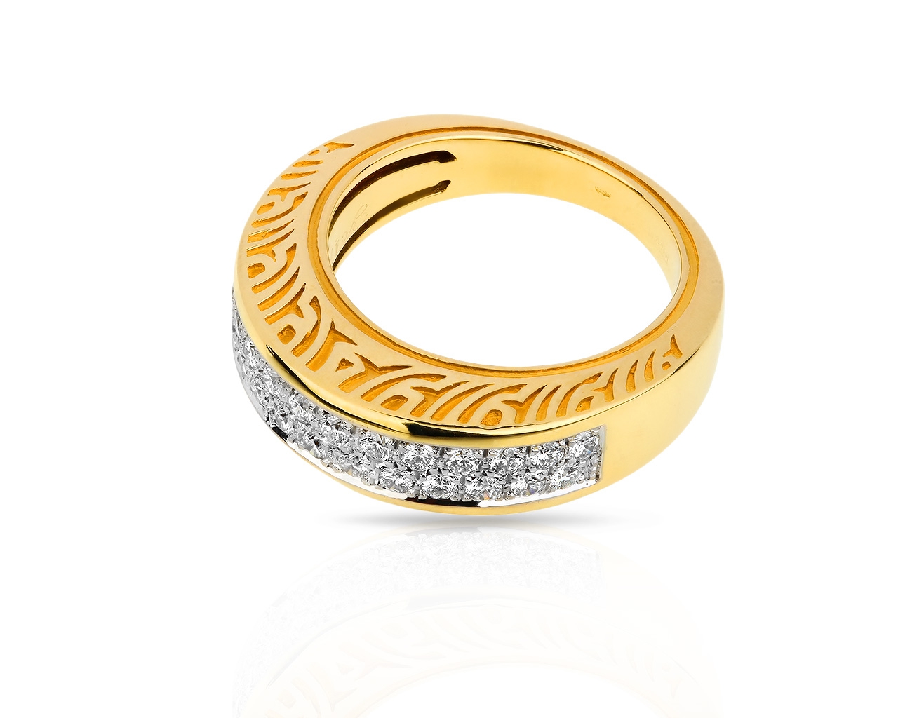Золотое кольцо с бриллиантами 0.52ct Carrera&Carrera