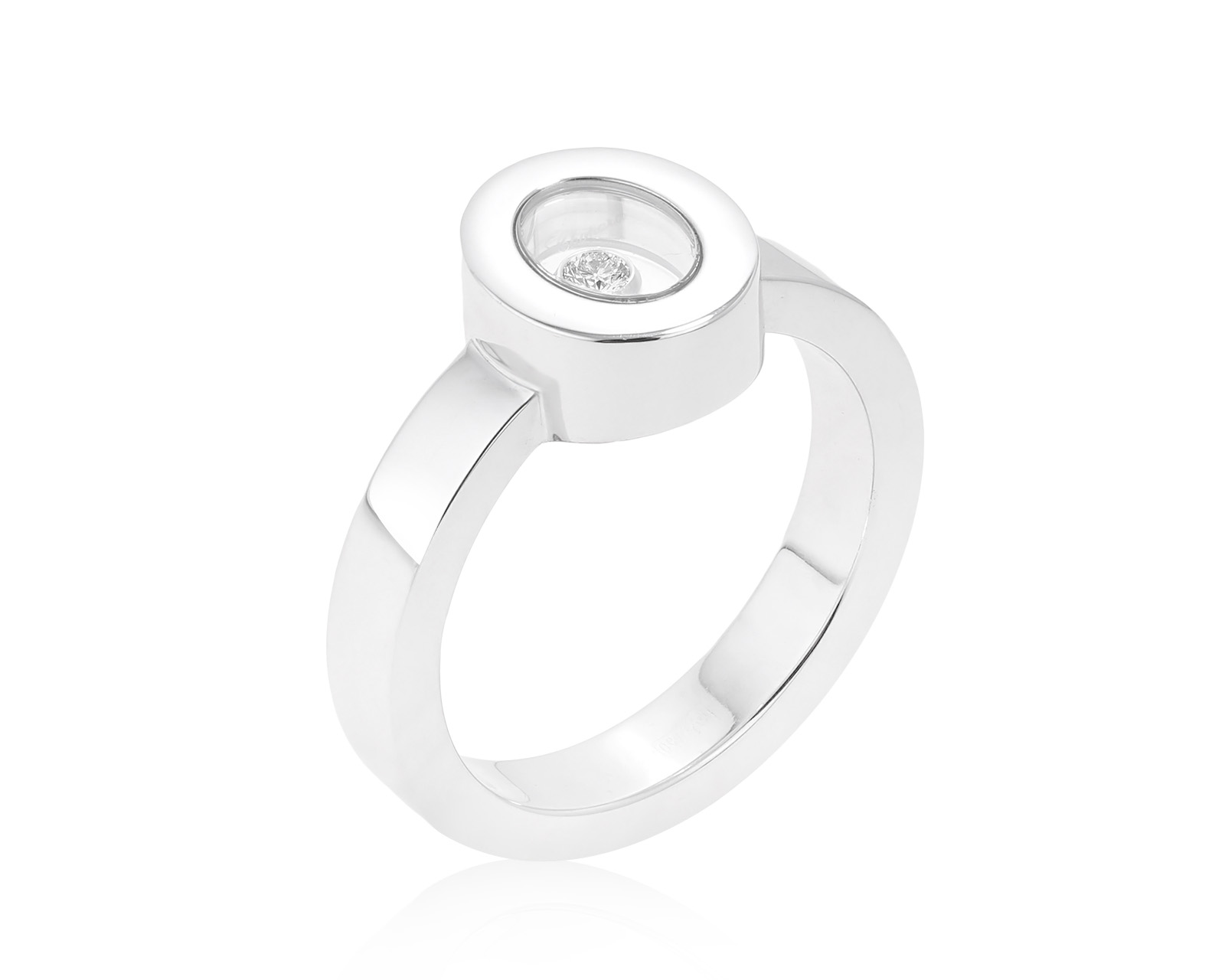 Оригинальное золотое кольцо Chopard Happy Diamond 050222/5