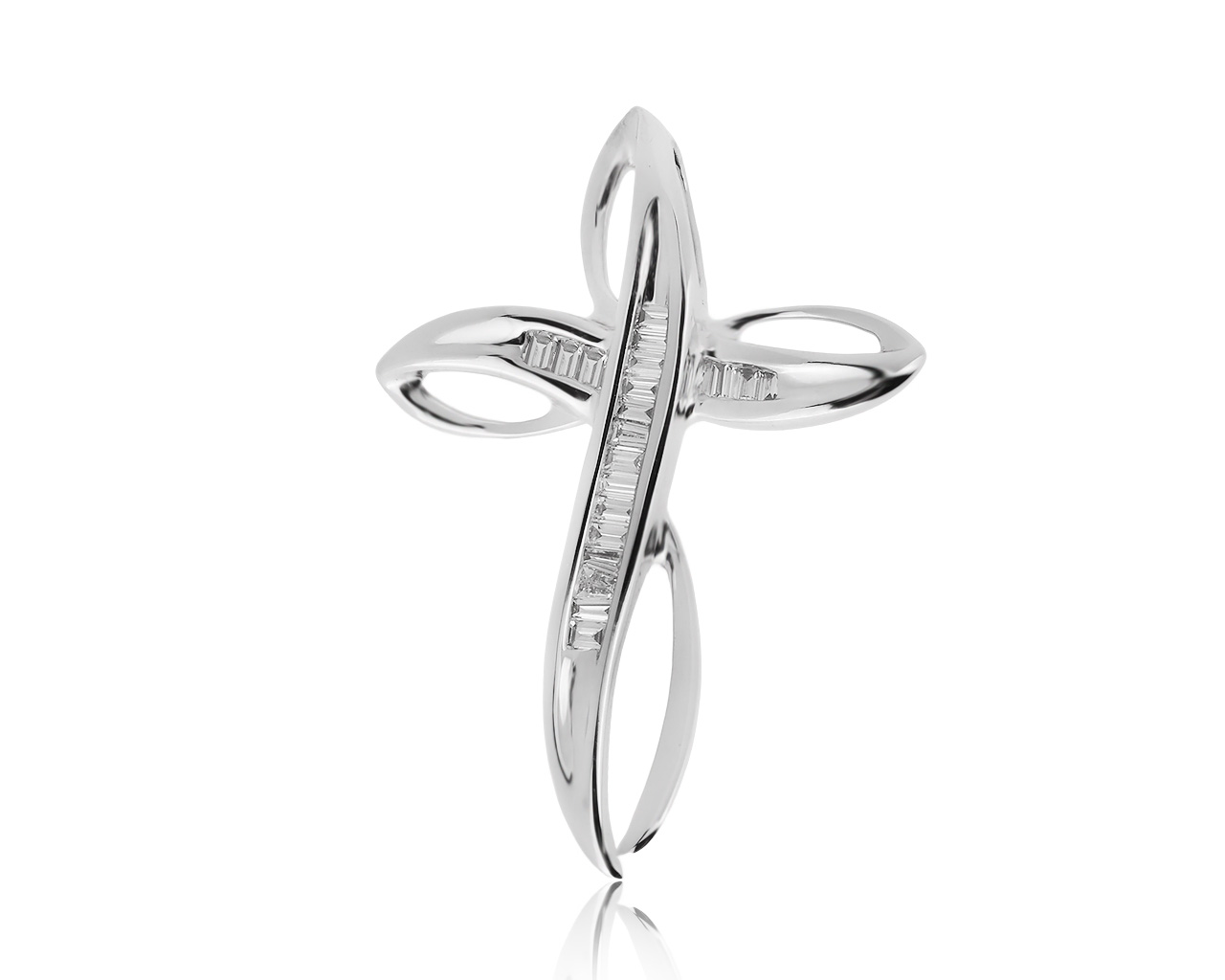 Солидный золотой кулон с бриллиантами 0.14ct