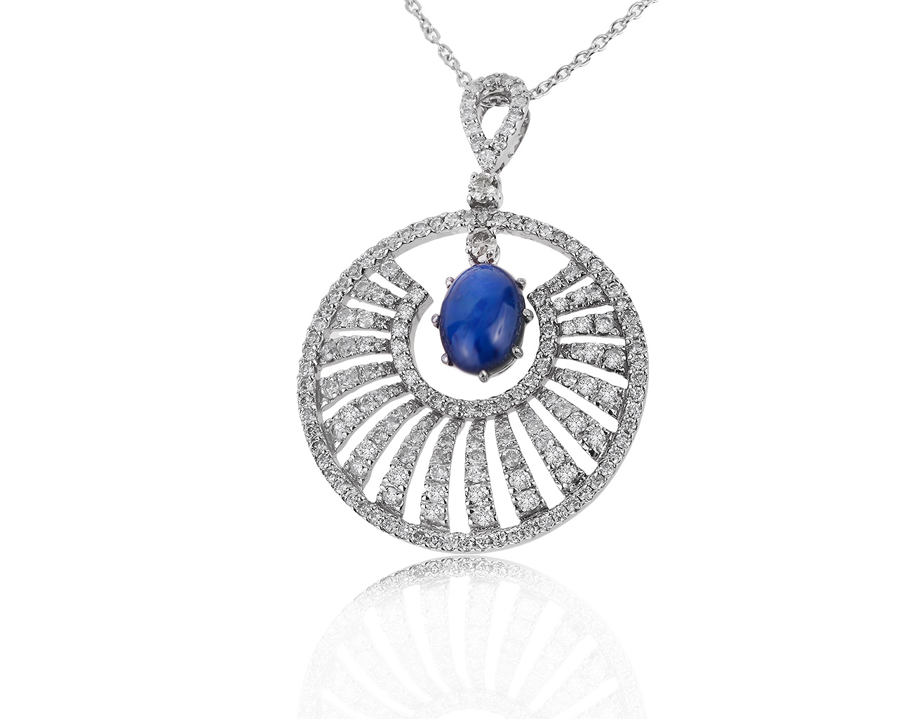 Итальянский золотой кулон с бриллиантами 1.82ct 251219/7