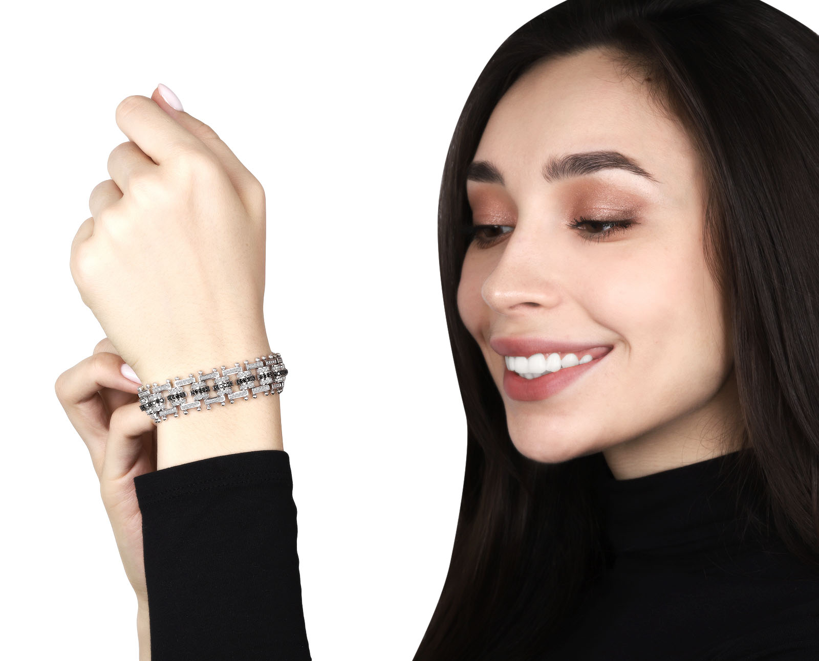 Шикарный золотой браслет с бриллиантами 5.54ct