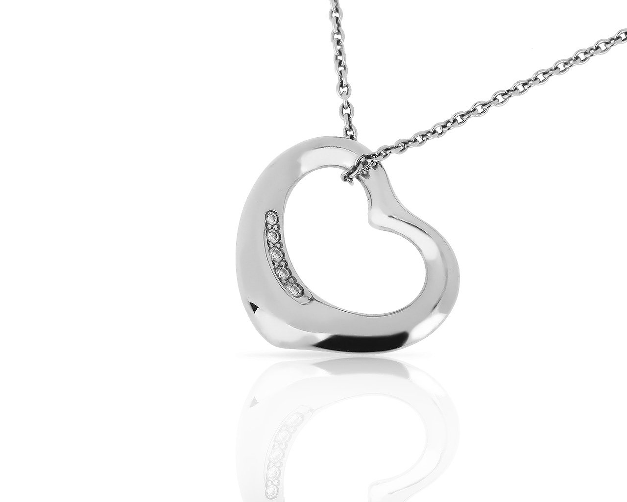 Платиновая подвеска с бриллиантами Tiffany&Co Платиновая подвеска с бриллиантами Tiffany&Co