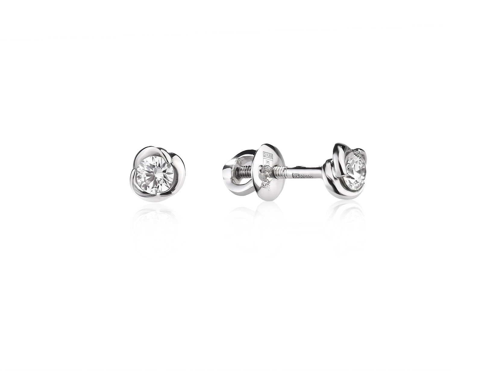 Оригинальные золотые серьги с бриллиантами 0.23ct Lykov`s Jewellery 210726/КМ437