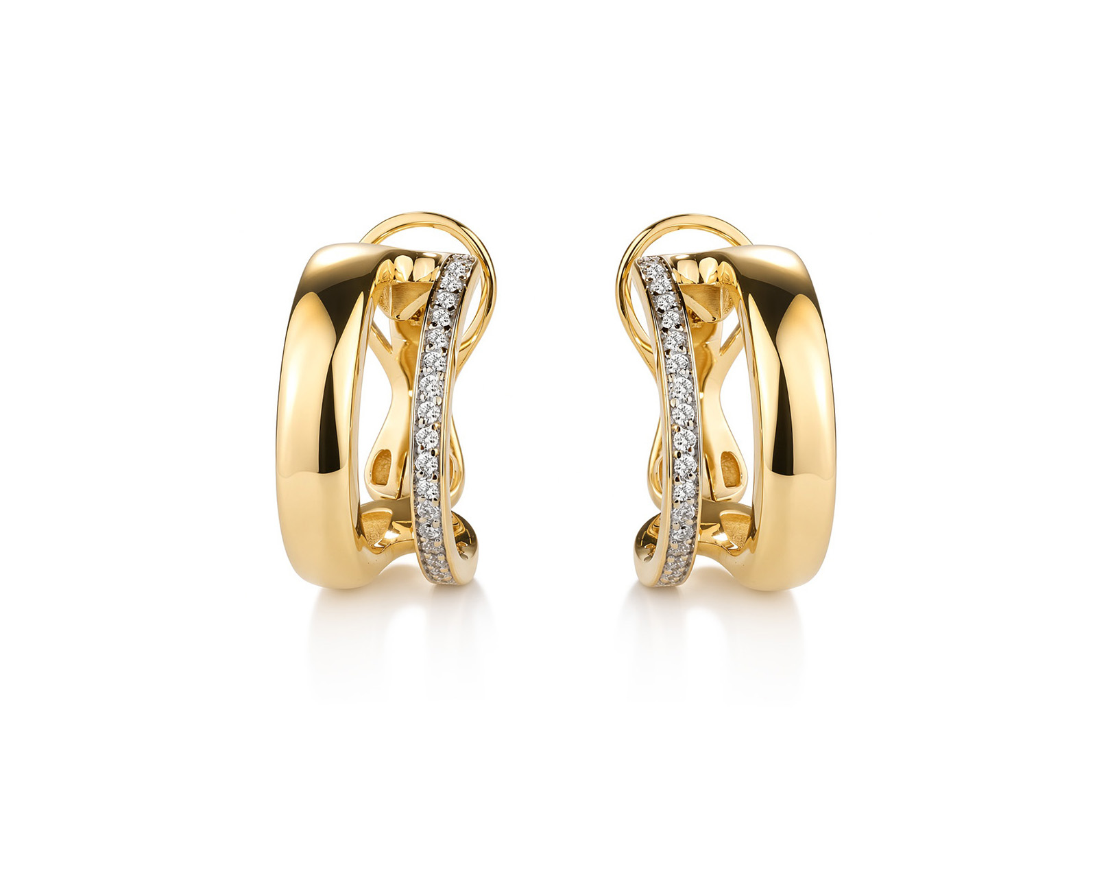 Оригинальные золотые серьги с бриллиантами 0.29ct Мастер Бриллиант 271026/3