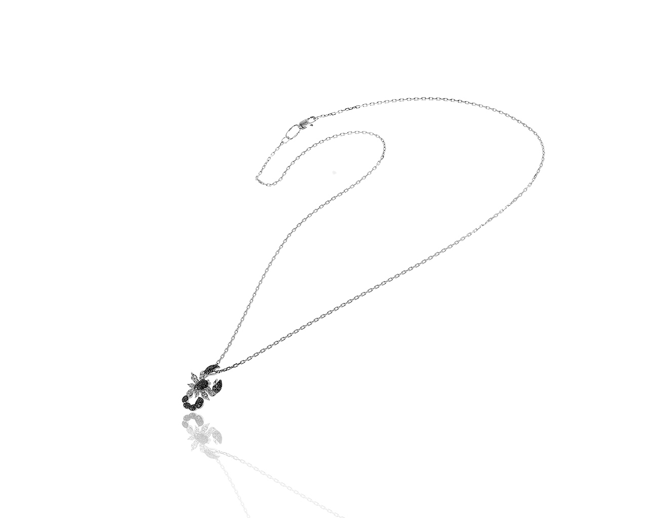 Модный золотой кулон с бриллиантами 0.38ct