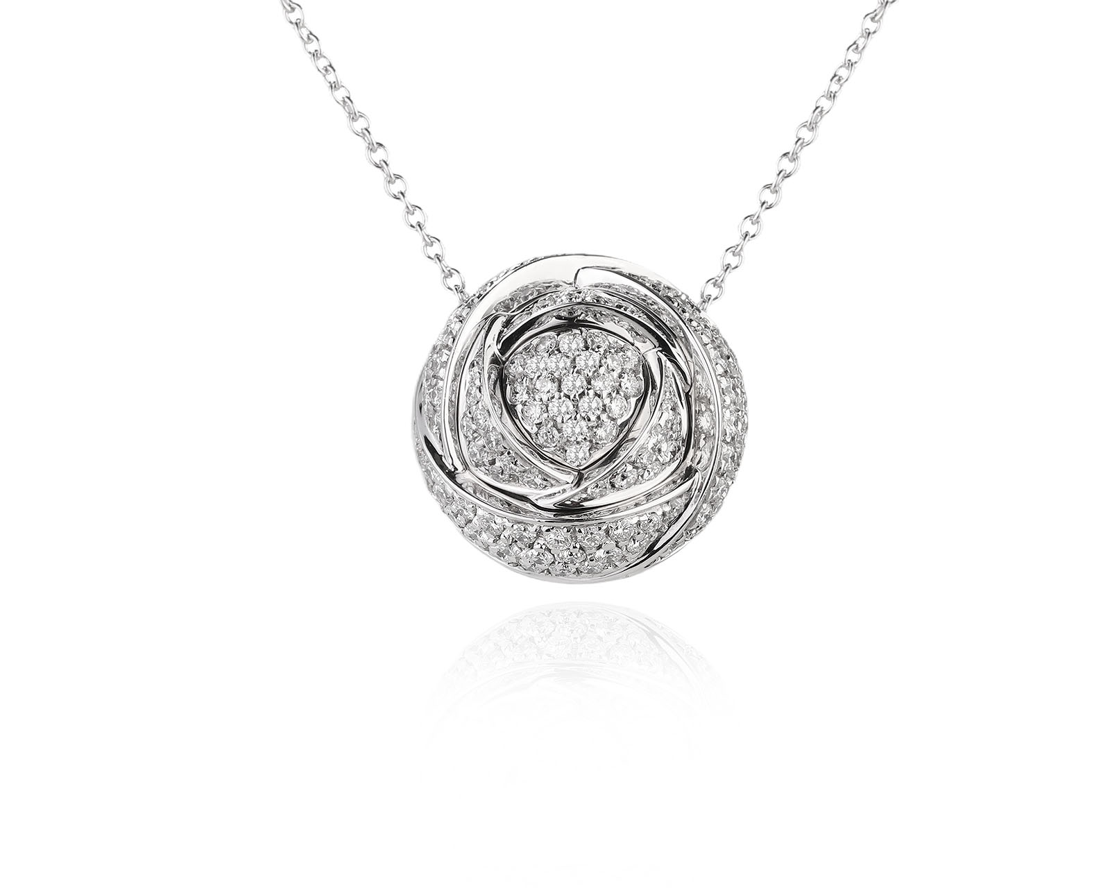 Оригинальное золотое колье с бриллиантами 1.10ct Damiani Bocciolo 130626/2
