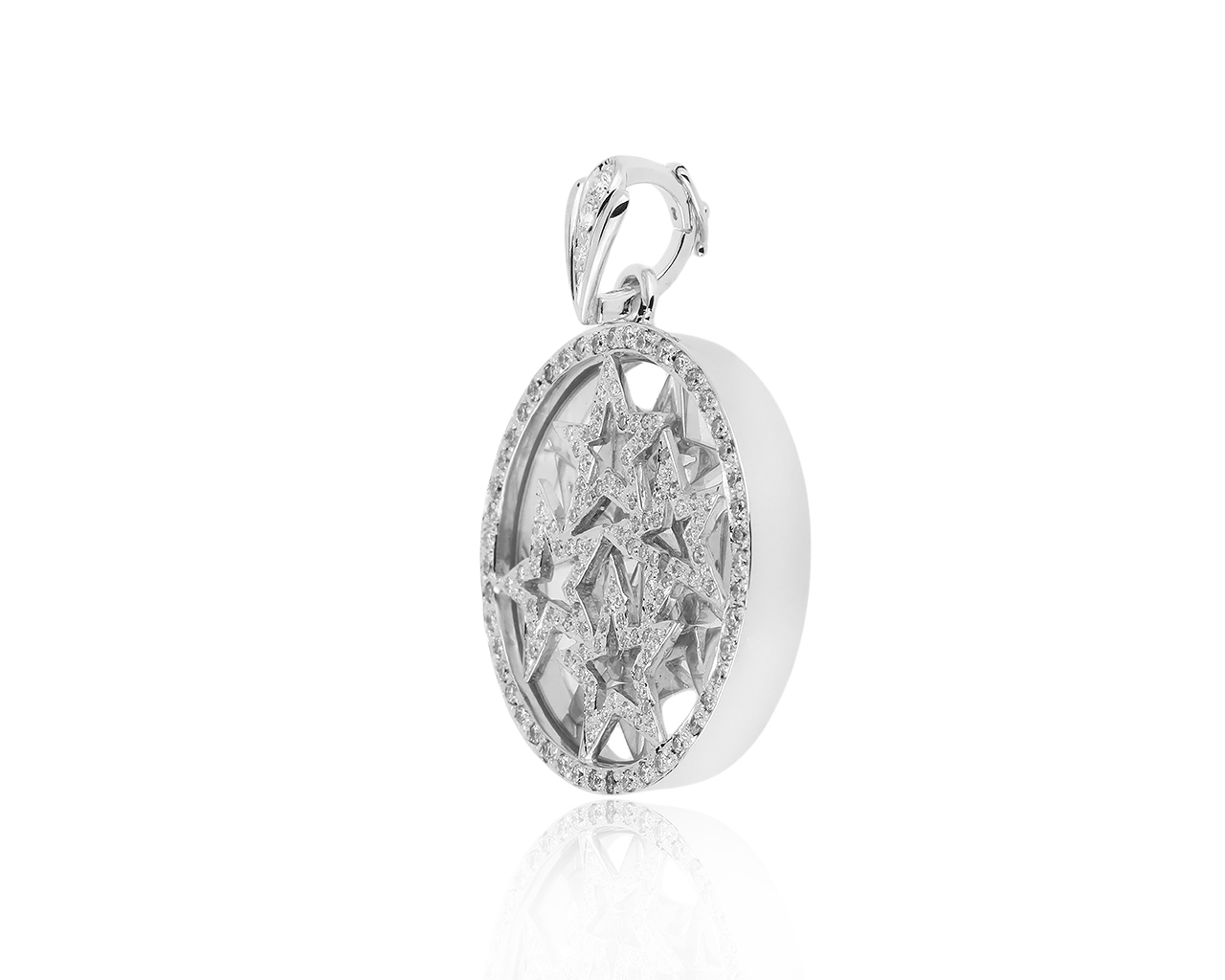 Превосходный золотой кулон с бриллиантами 0.97ct