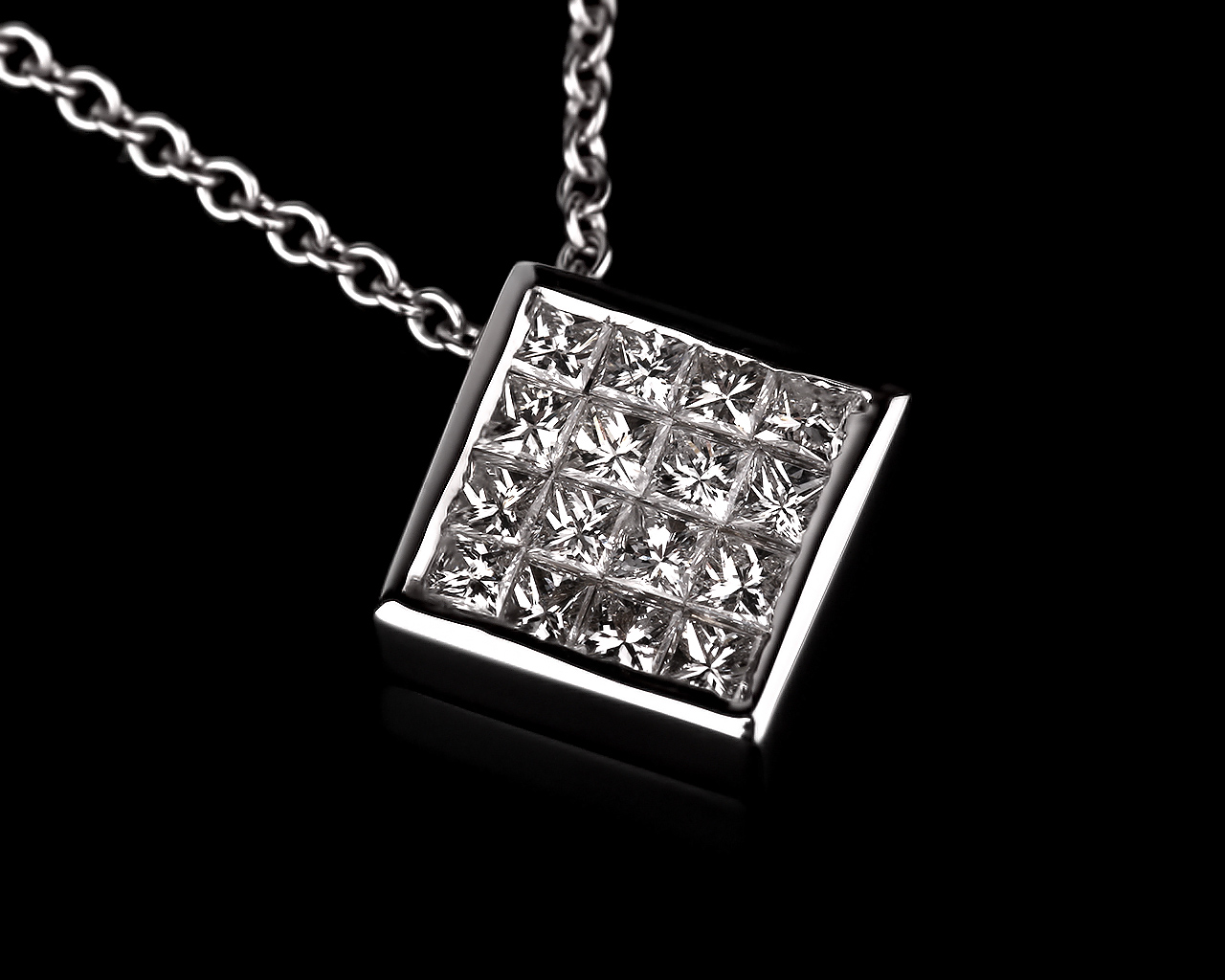 Итальянская золотая подвеска с бриллиантами 1.01ct 030717/7